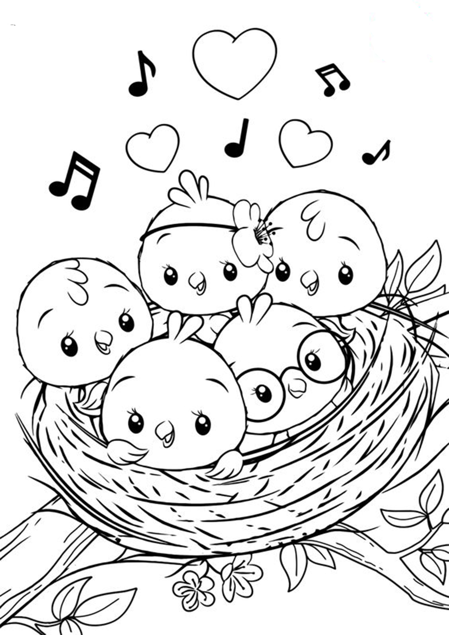 Birds Coloring Page 45