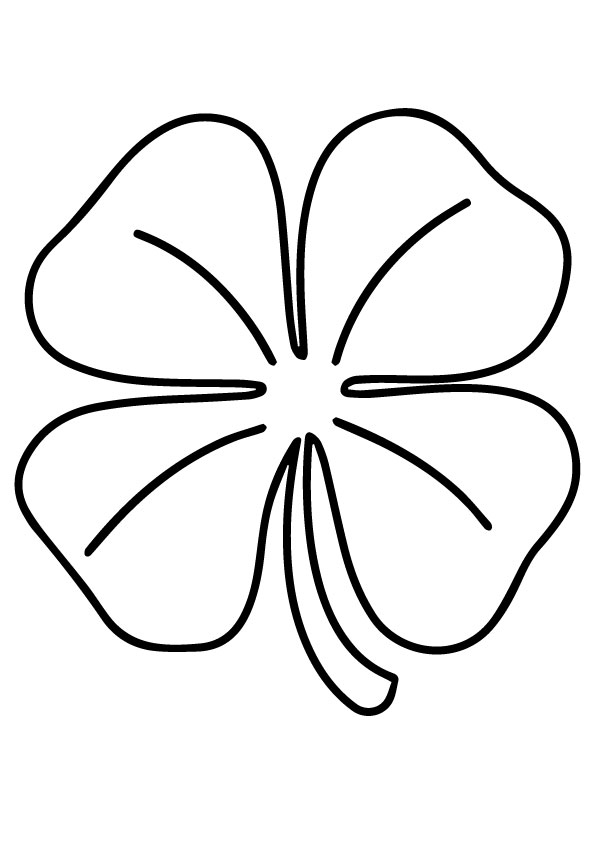 Coloring Pages Of Four Leaf Clover 12