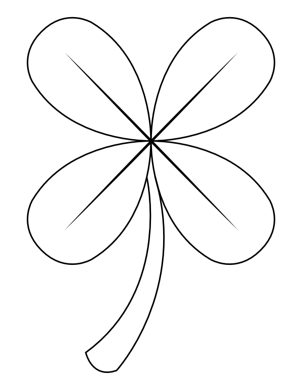 Coloring Pages Of Four Leaf Clover 13