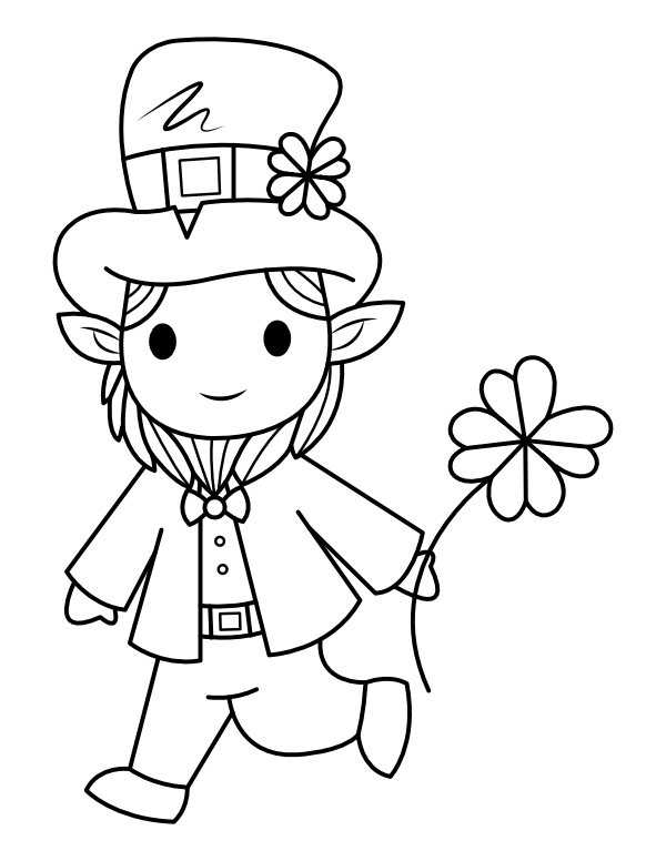 Coloring Pages Of Four Leaf Clover 19