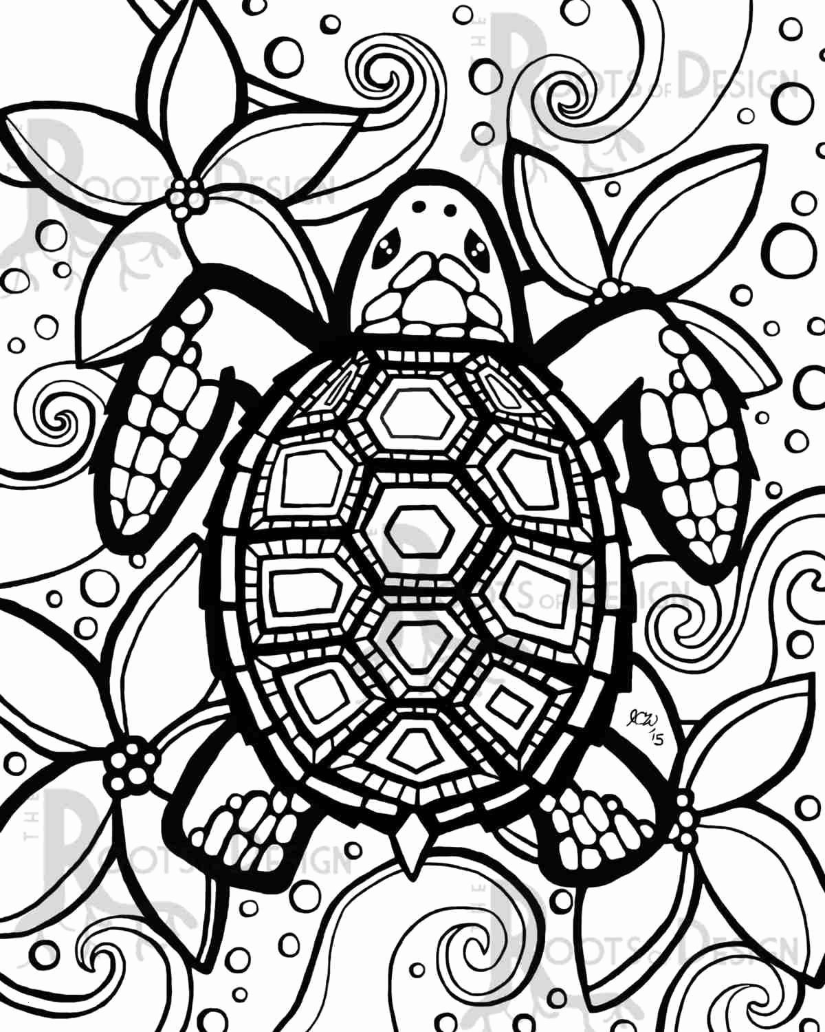 Coloring Sheets Turtle 3