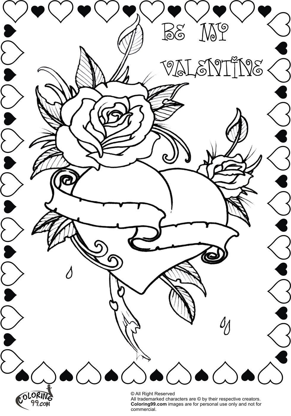 Coloring Sheets Valentines Day 54