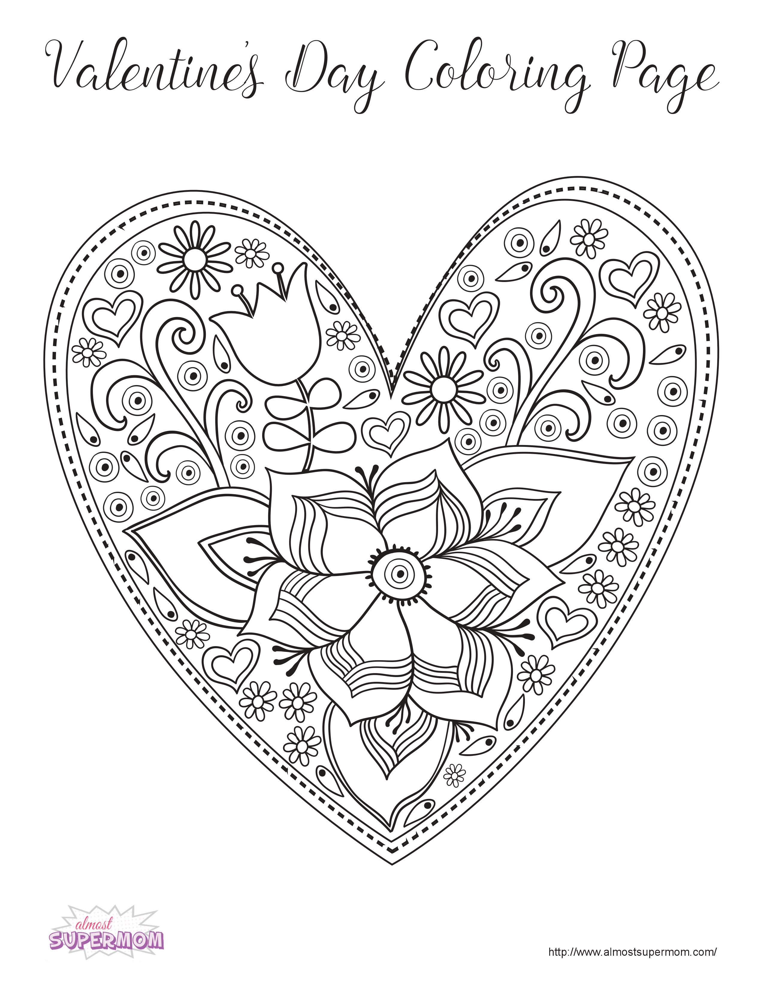 Coloring Sheets Valentines Day 86