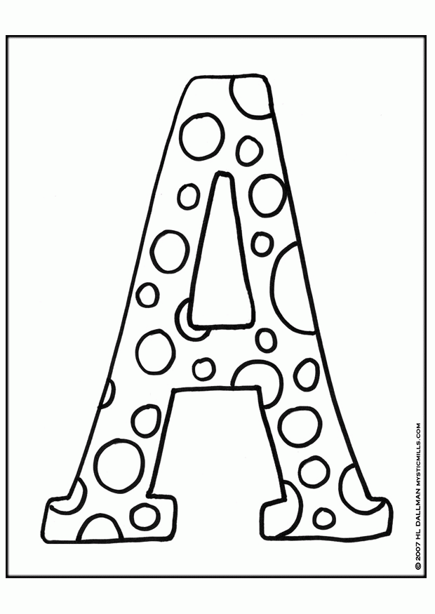 Letters Coloring Page 52