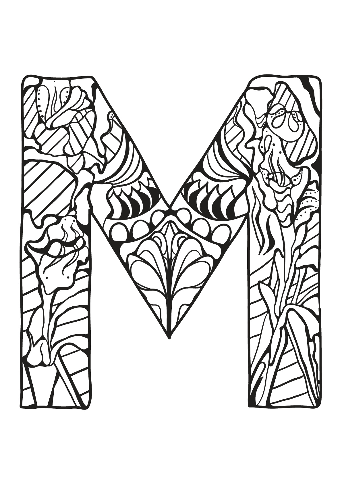 Letters Coloring Page 55