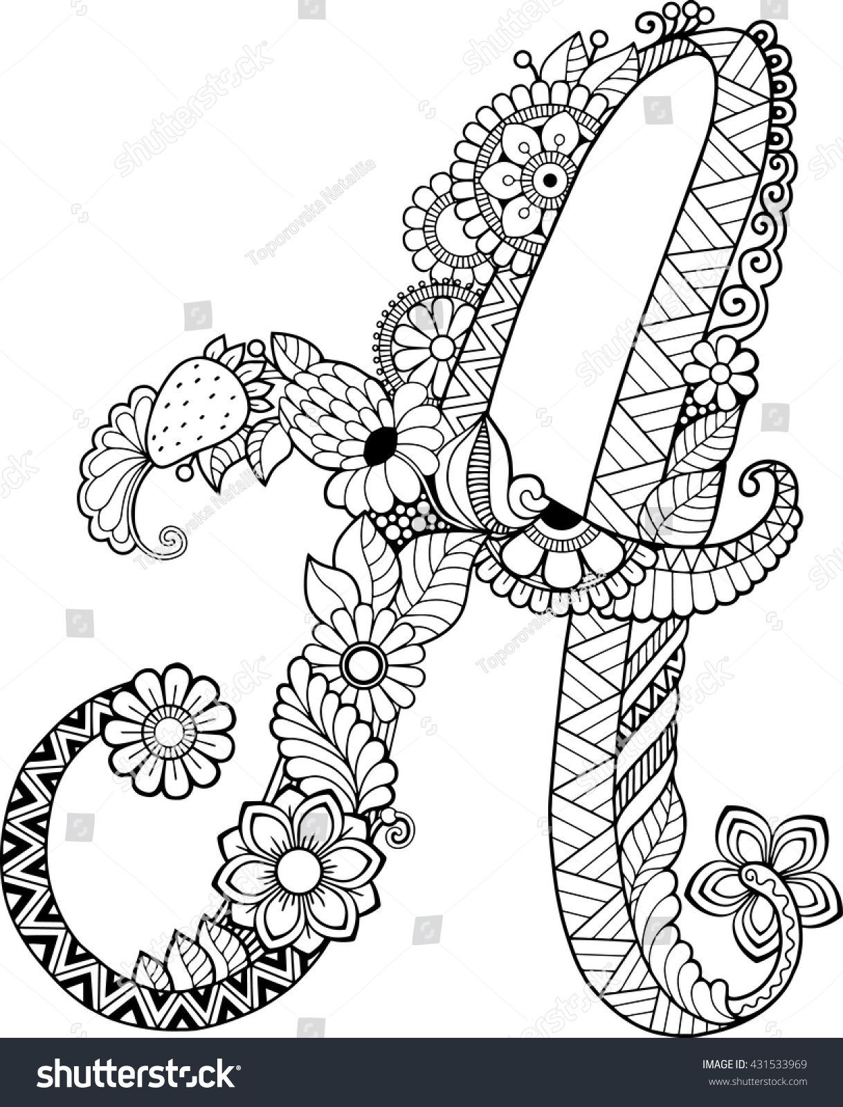 Letters Coloring Page 56