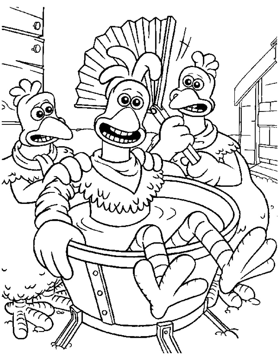 45 Coloring Page Chicken 17