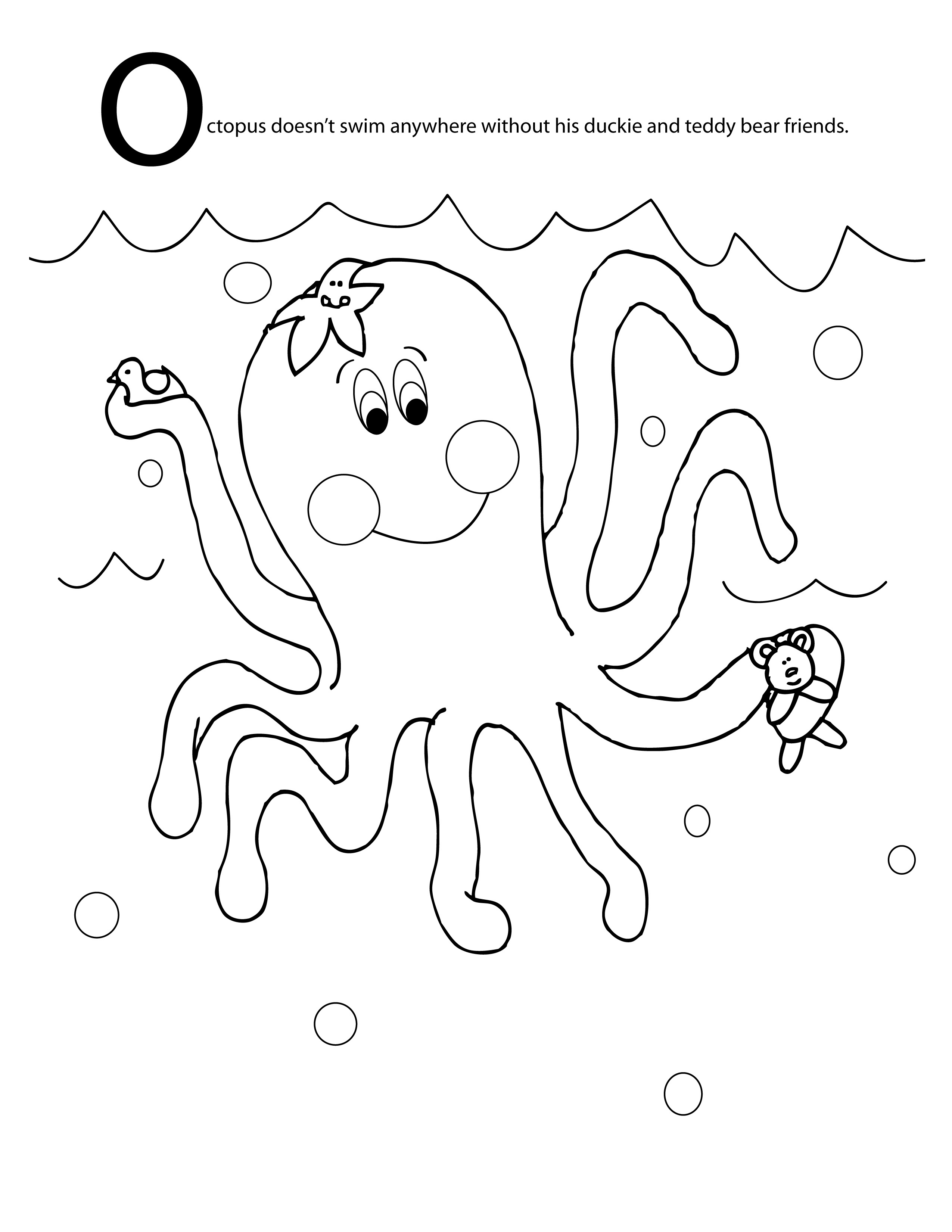 45 Coloring Page Octopus 52