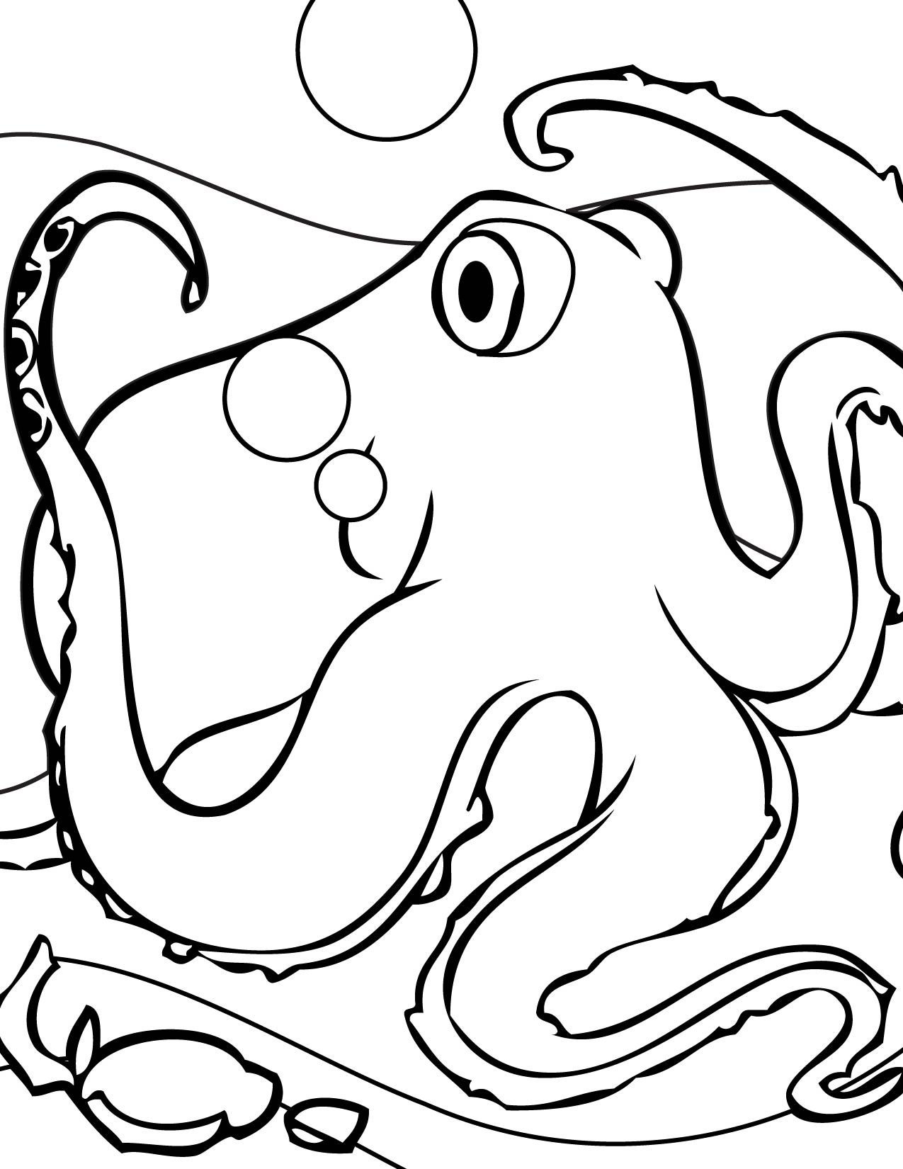 45 Coloring Page Octopus 55