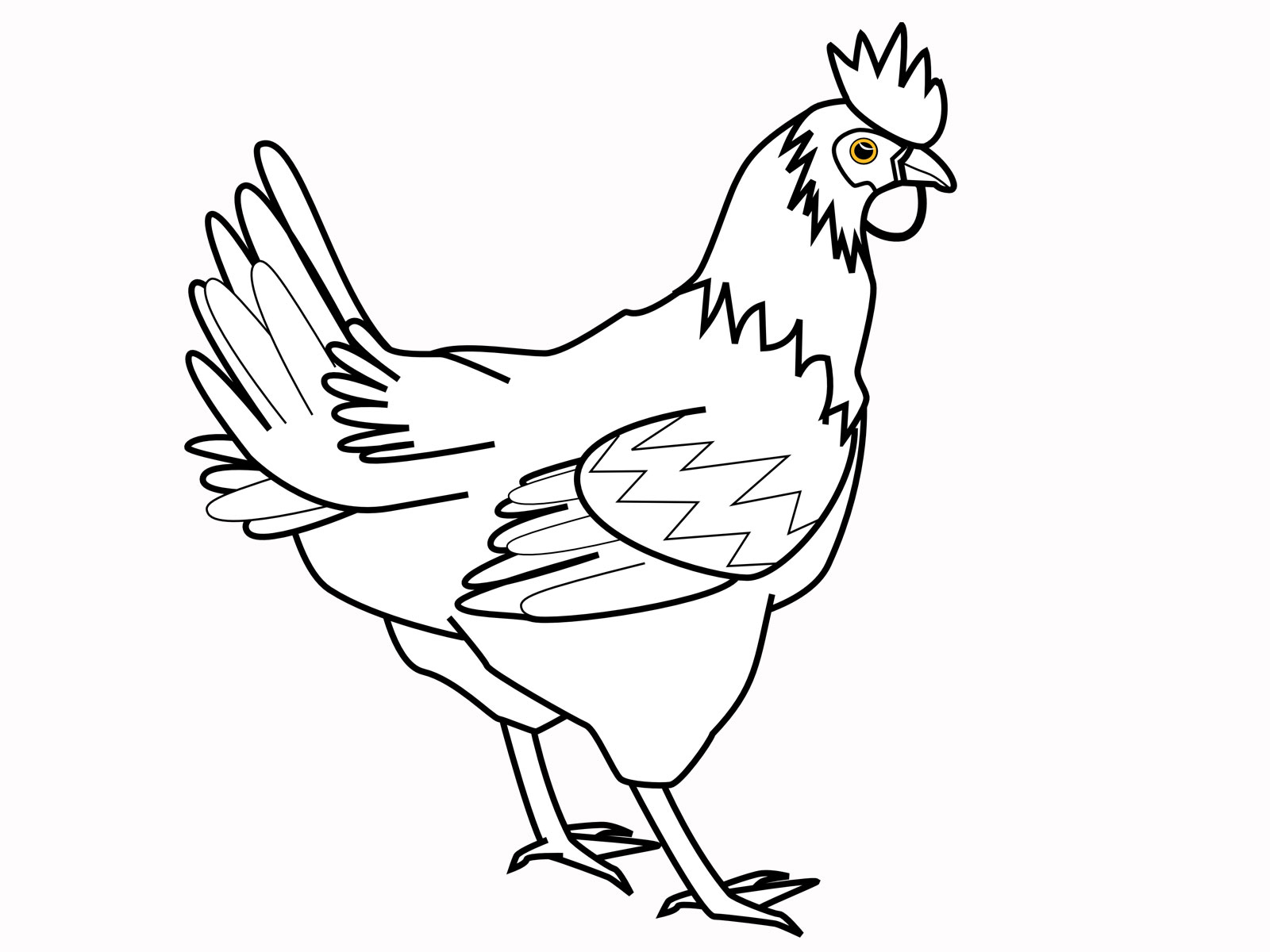 50 Coloring Pages Chicken 20