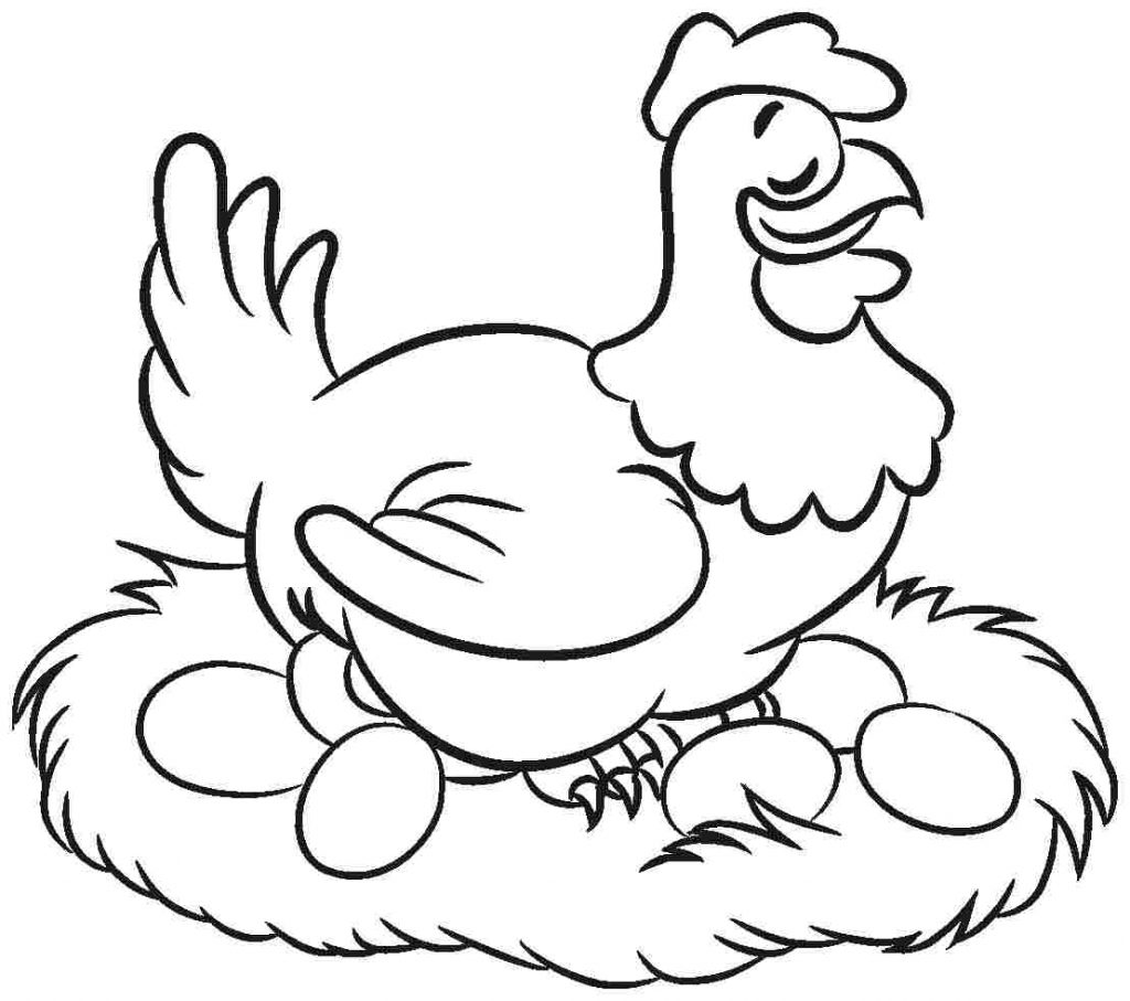 50 Coloring Pages Chicken 24