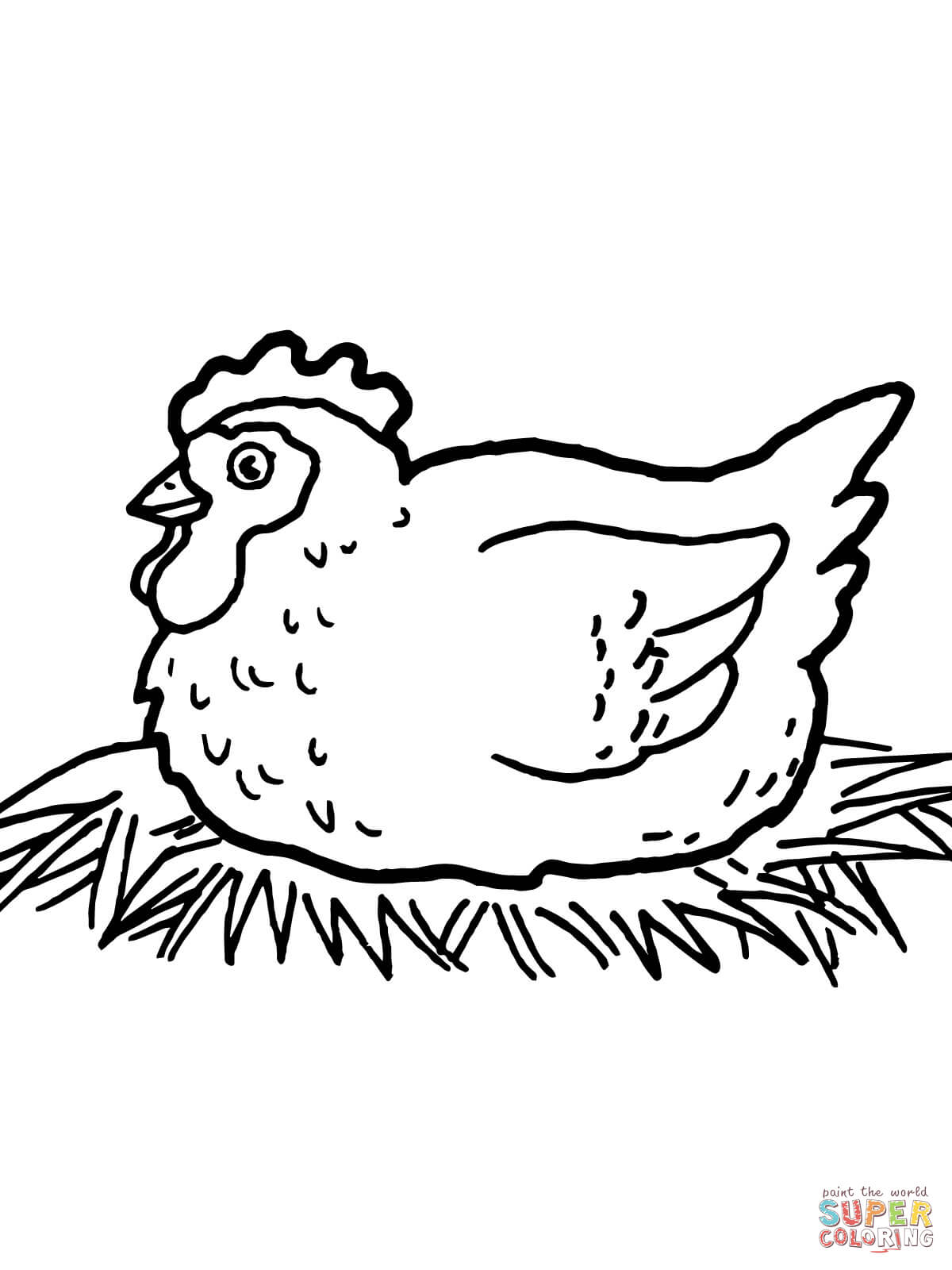 50 Coloring Pages Chicken 25