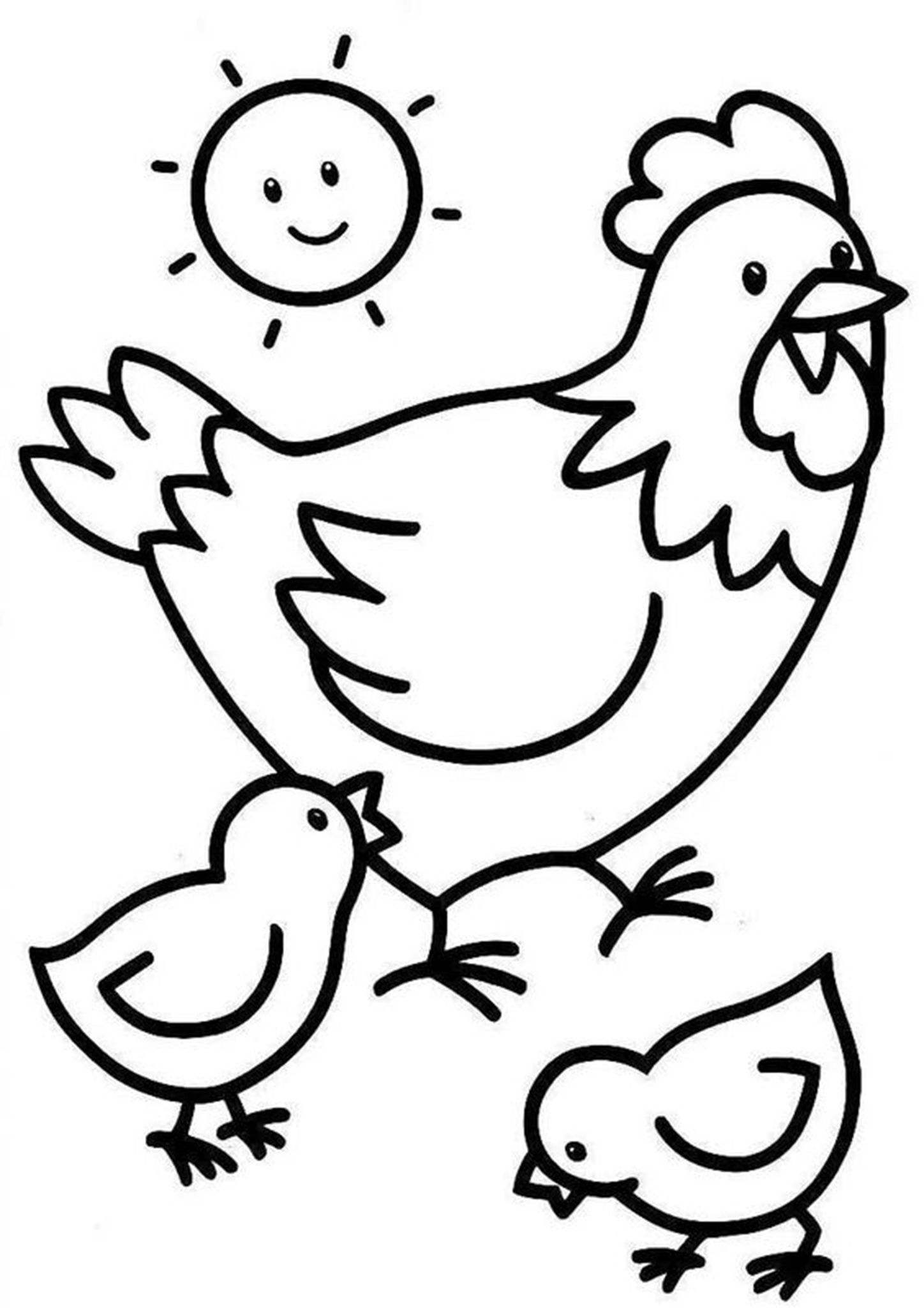 50 Coloring Pages Chicken 27