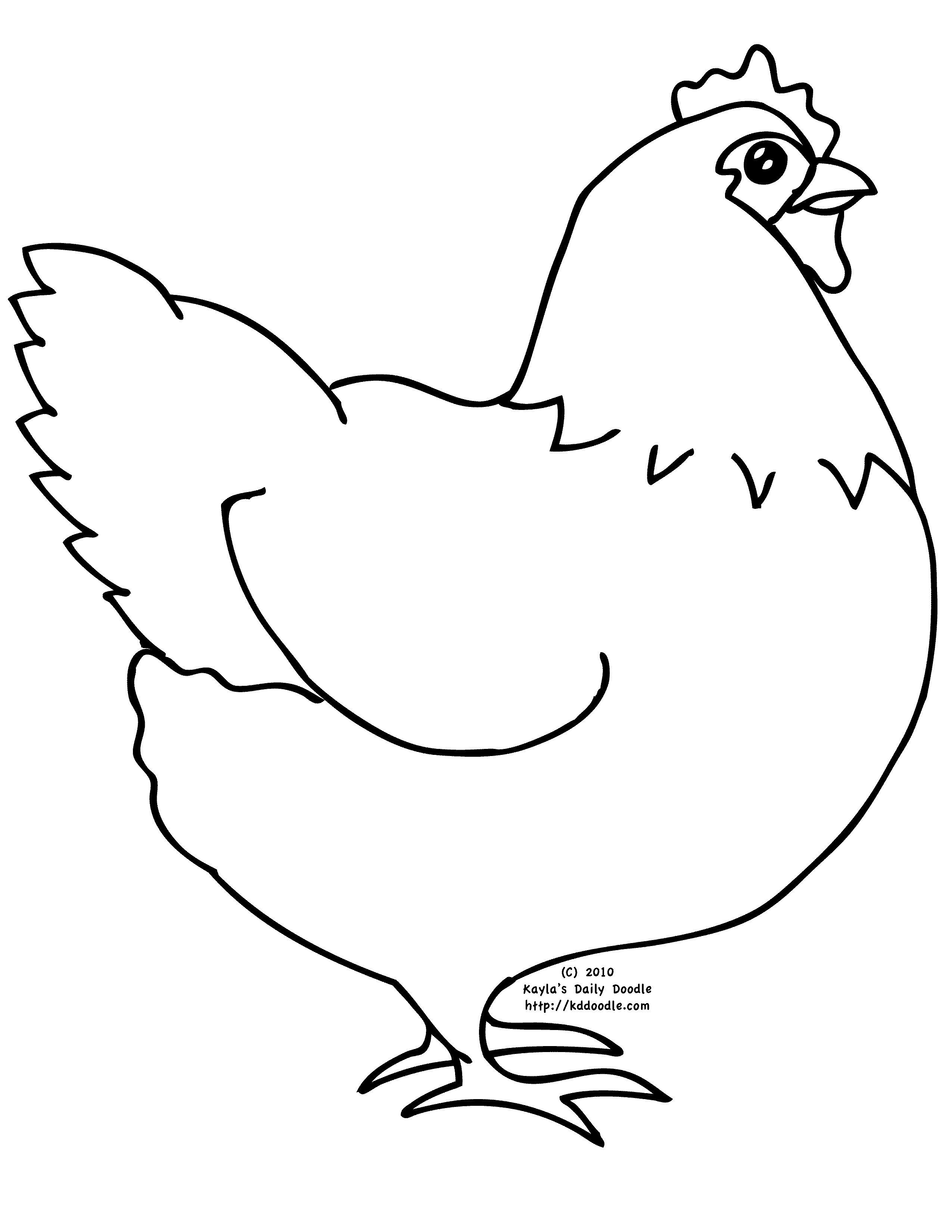 50 Coloring Pages Chicken 28