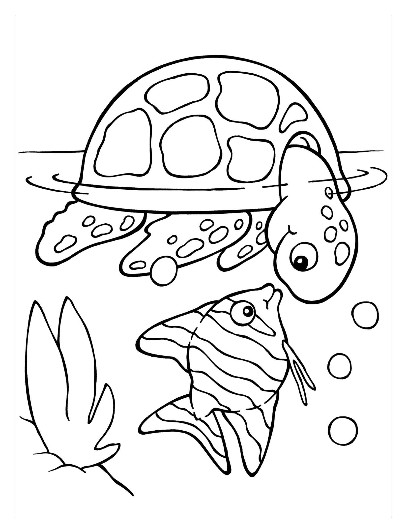 55 Free Turtle Coloring Pages 17