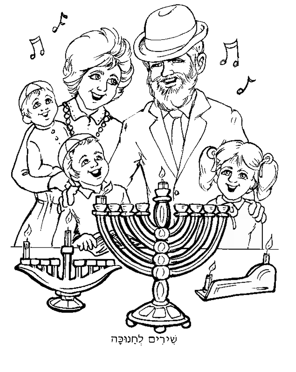 55 Hanukkah Coloring Pages Printable 50