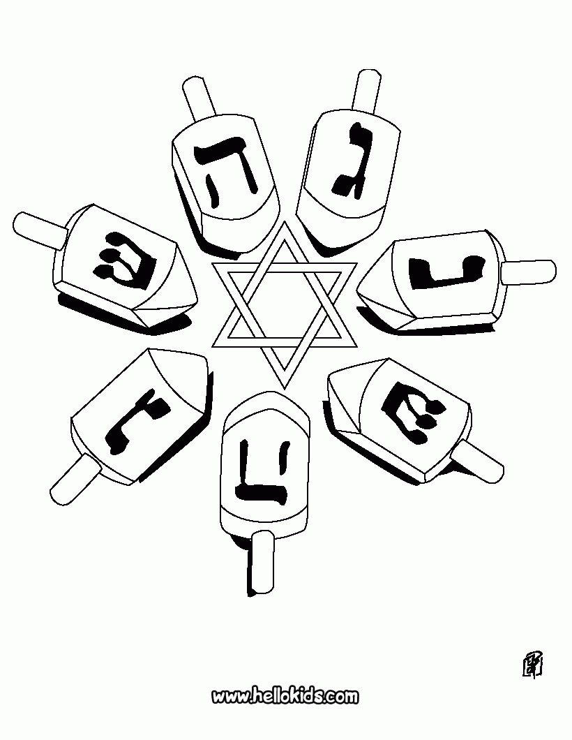 55 Hanukkah Coloring Pages Printable 53