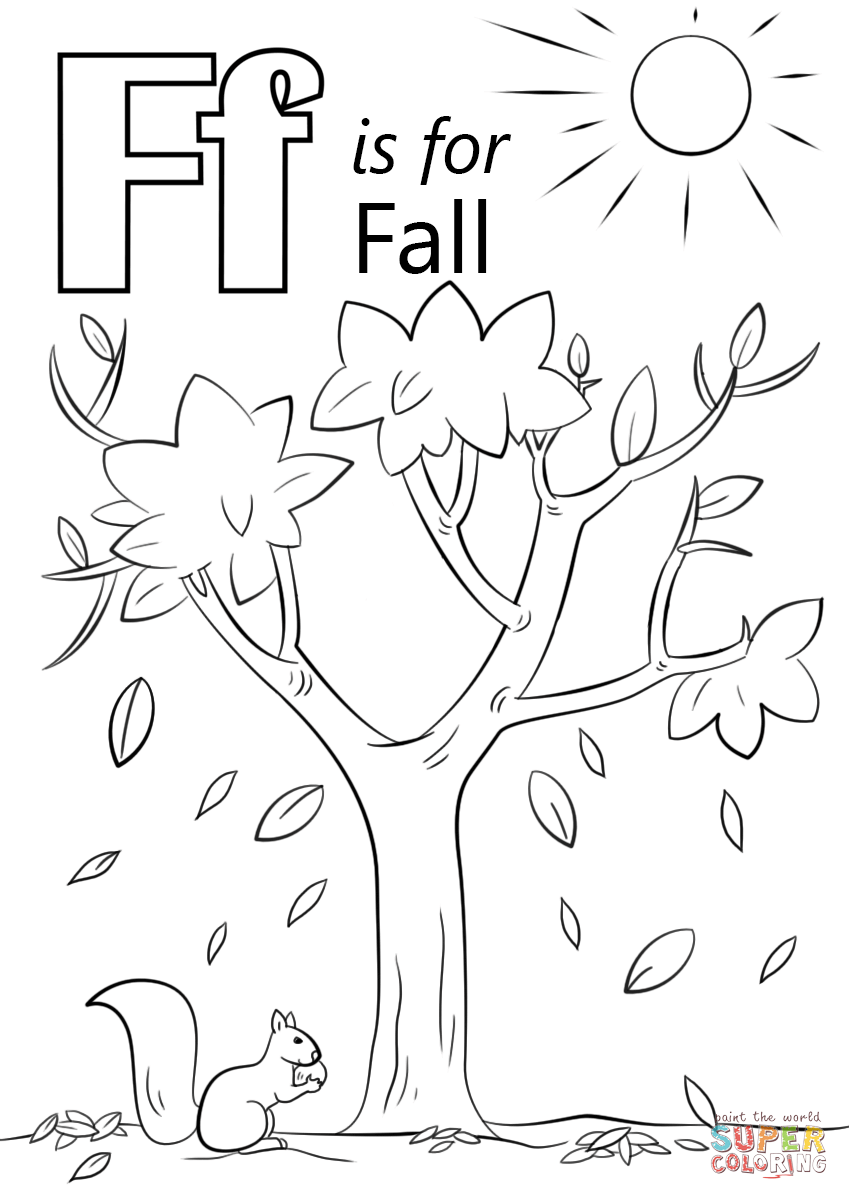 55 Letter F Coloring Pages 10