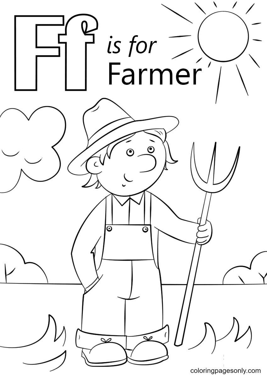 55 Letter F Coloring Pages 36