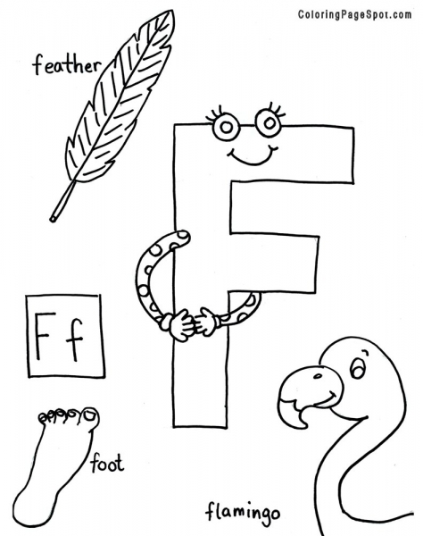 55 Letter F Coloring Pages 8