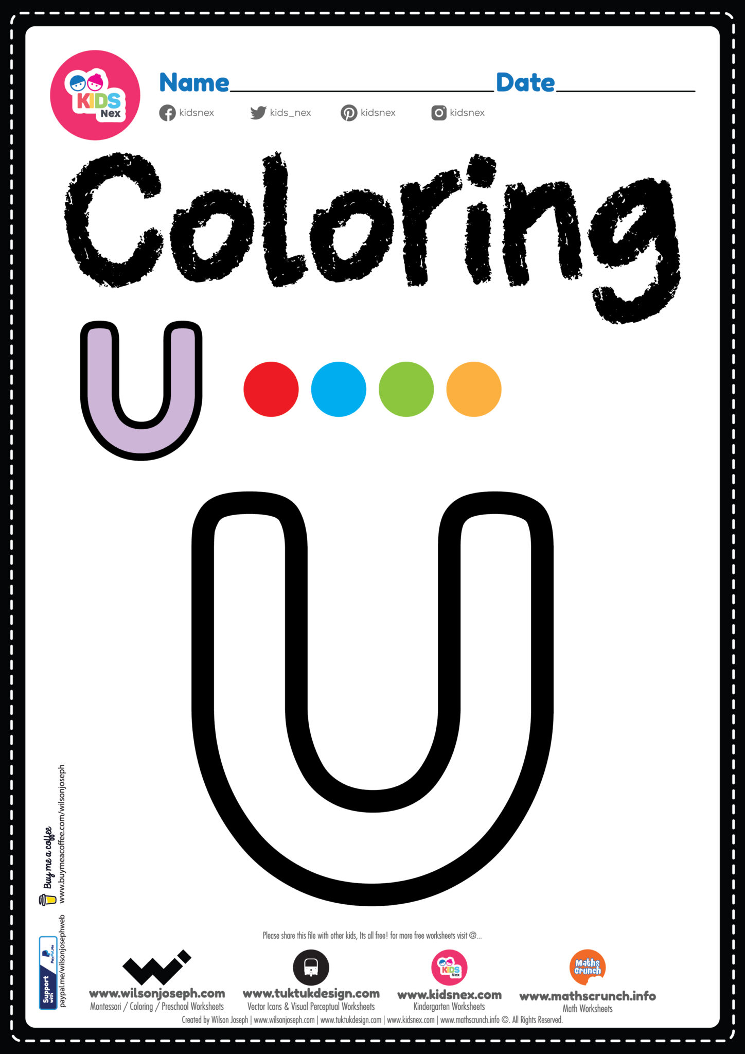 55 Letter U Coloring Page 57