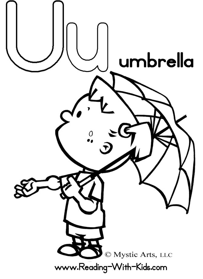 55 Letter U Coloring Page 58