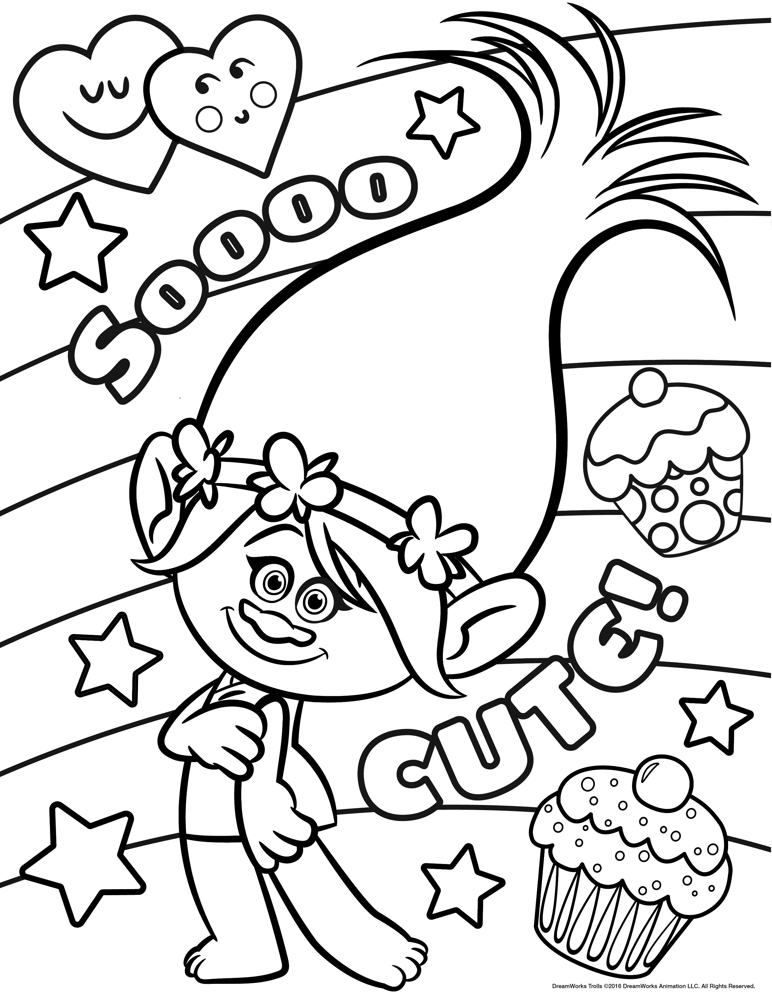 55 Troll Coloring Page 22