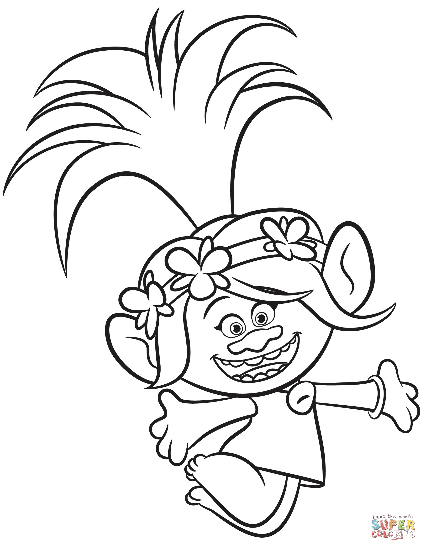 55 Troll Coloring Page 25