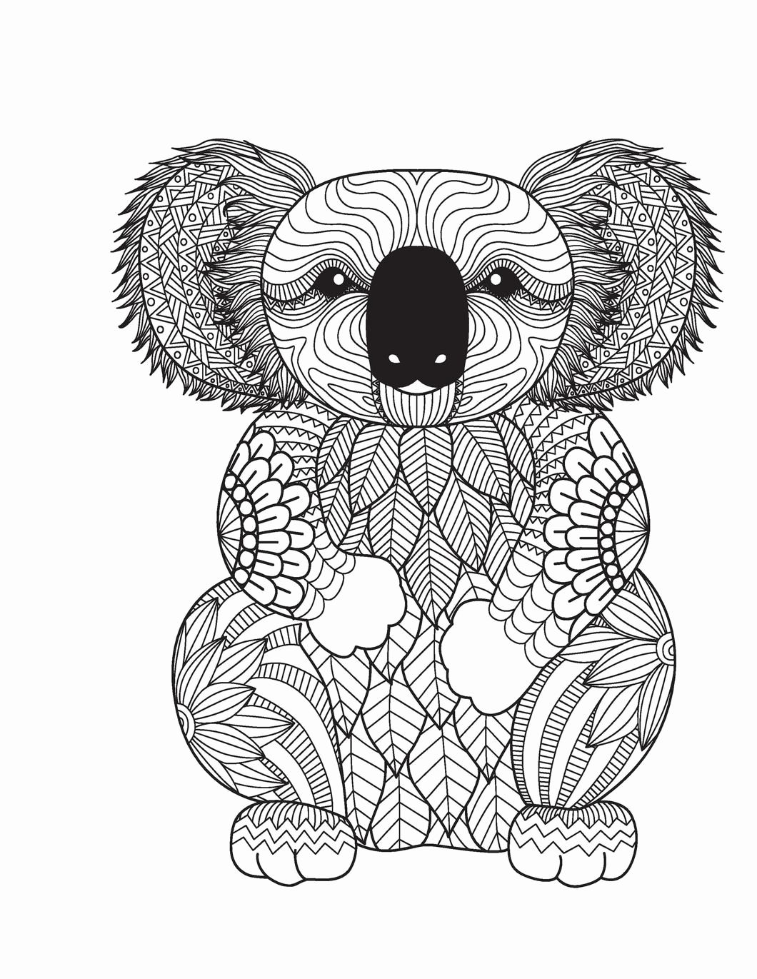 60 Printable Animal Coloring Sheets For Adults 32