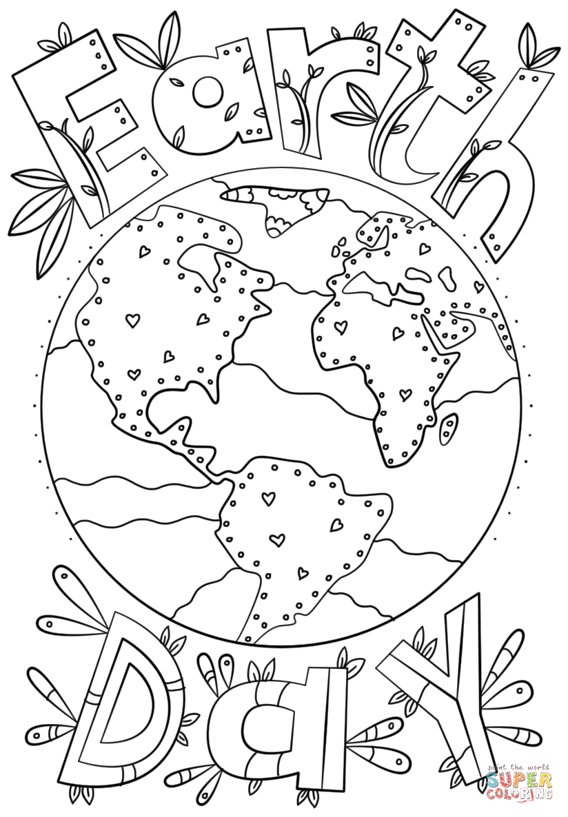 60 Printable Coloring Pages Earth Day 38