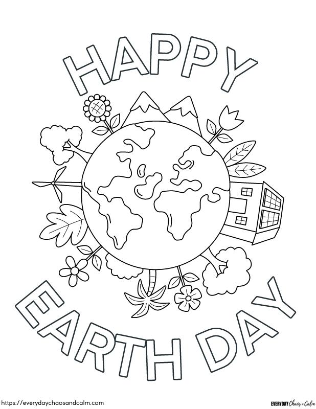 60 Printable Coloring Pages Earth Day 41