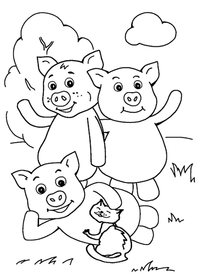 60 Printable Pigs Coloring Sheet 32