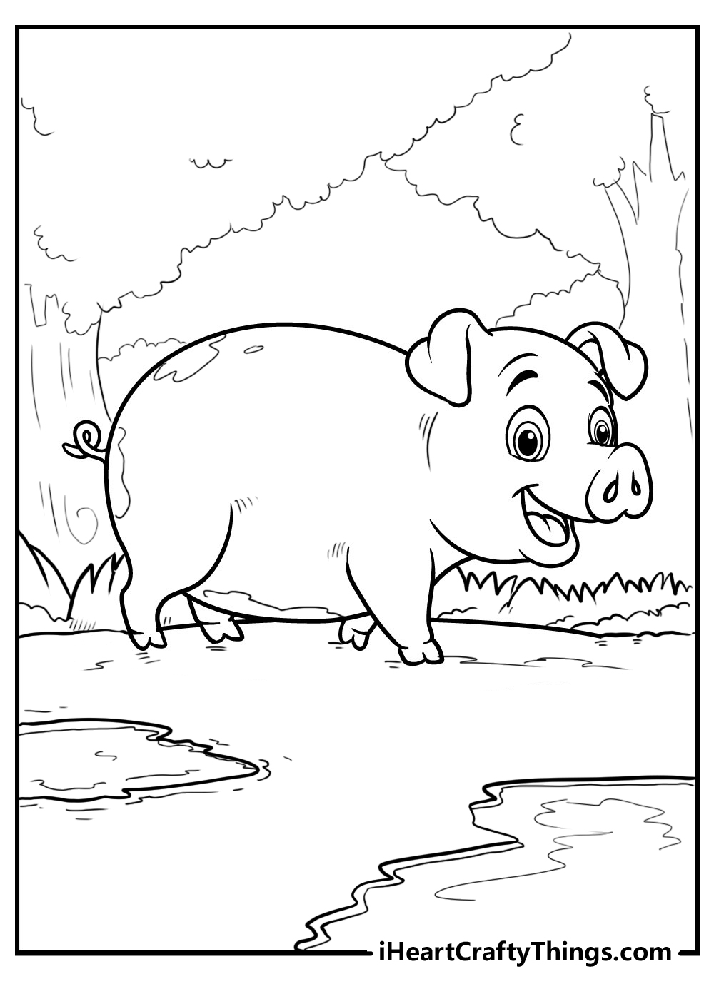 60 Printable Pigs Coloring Sheet 35