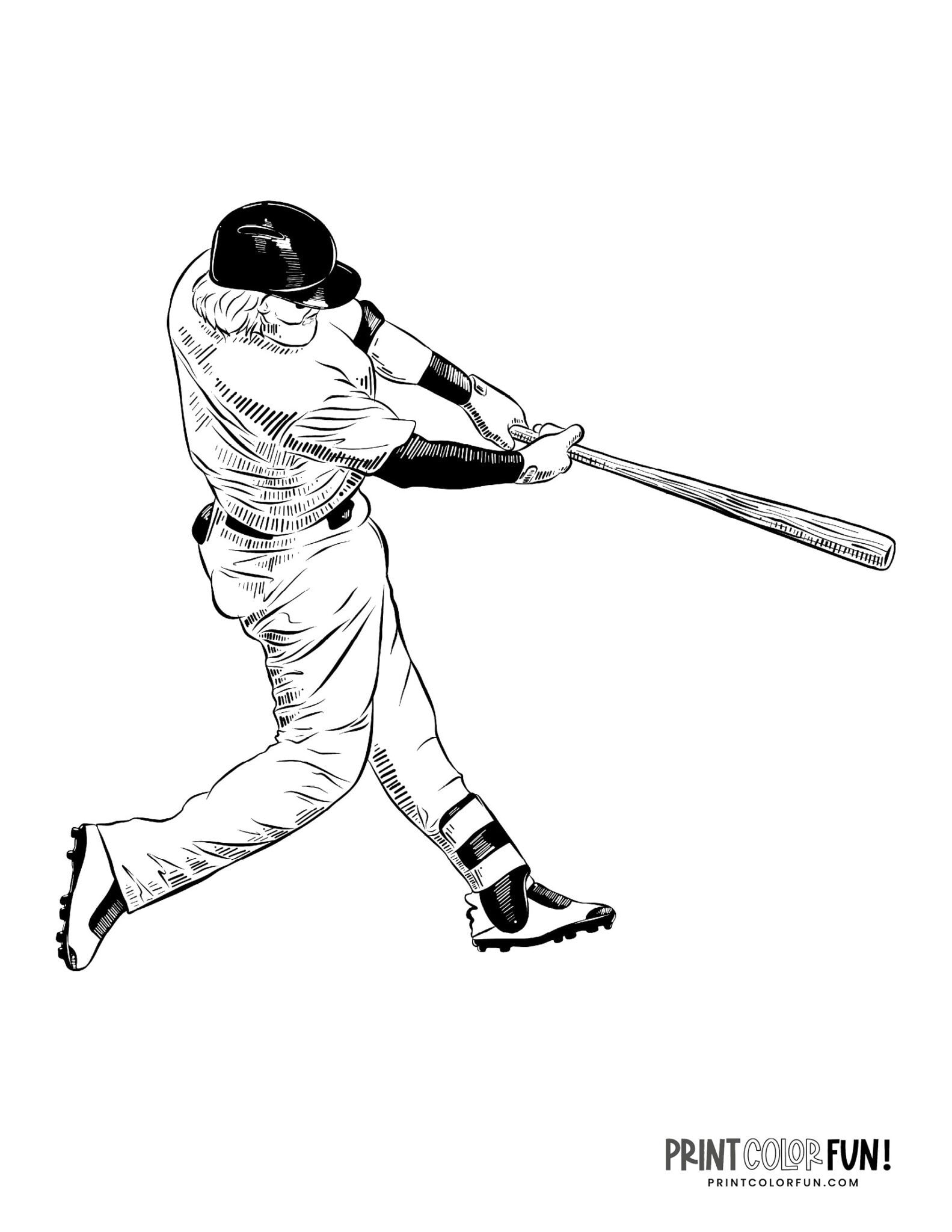 35 Printable Coloring Page Baseball 5