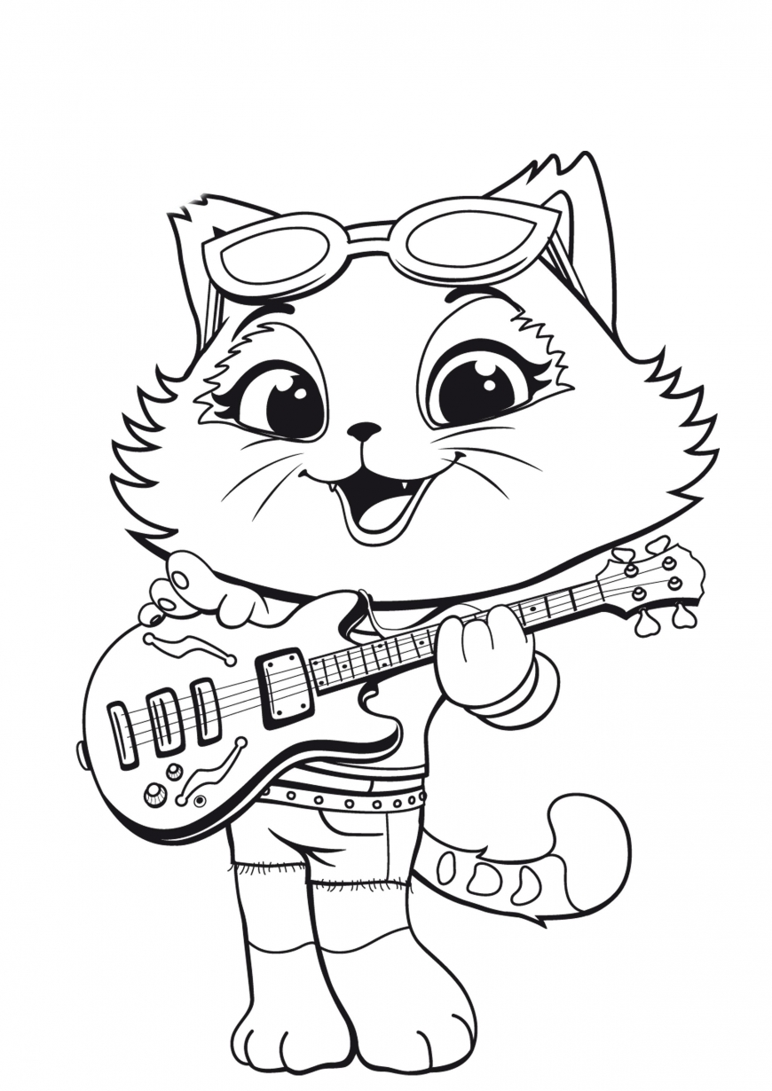 Save 60 Free Cat Coloring Sheets Ideas 16