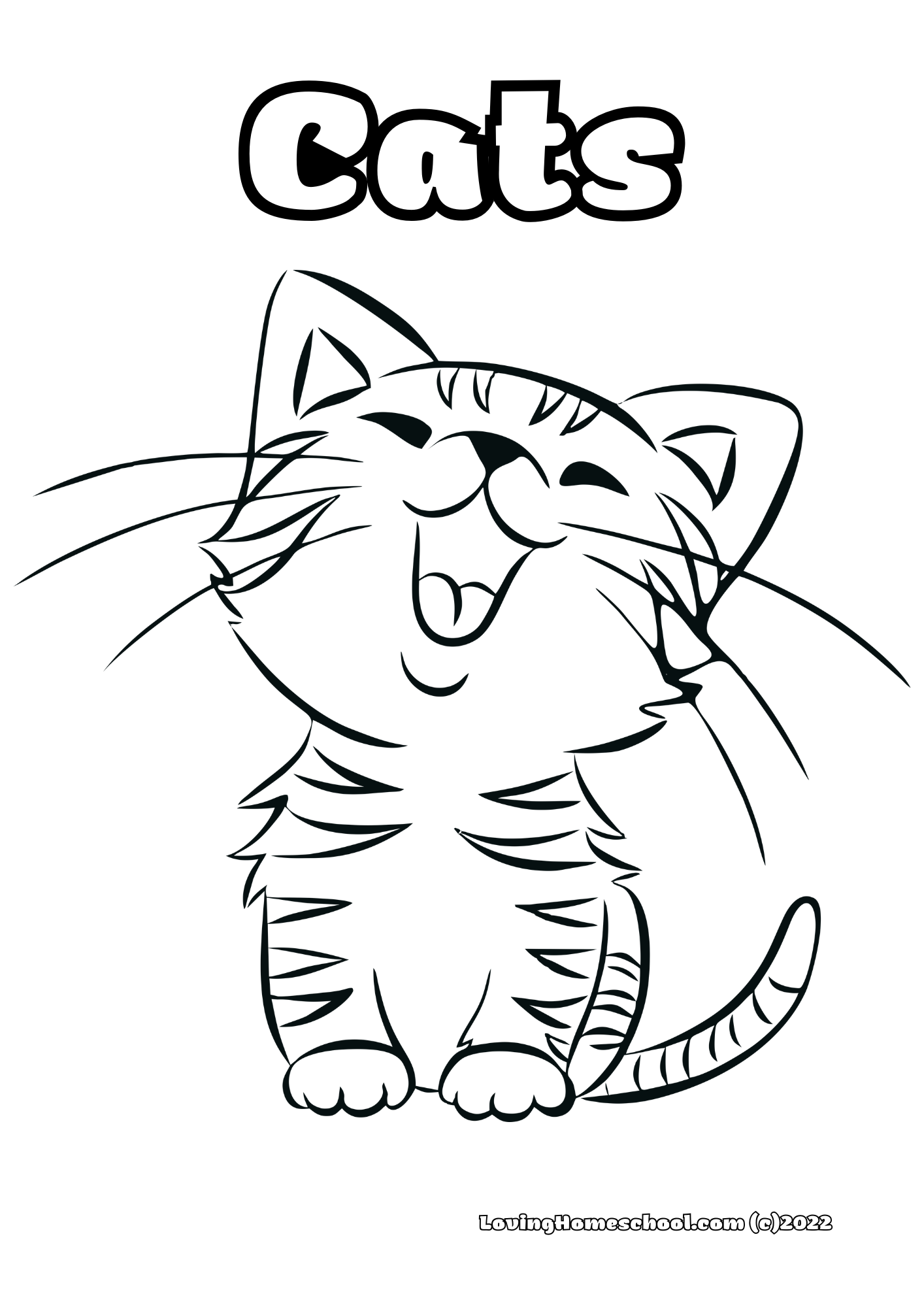 Save 60 Free Cat Coloring Sheets Ideas 17