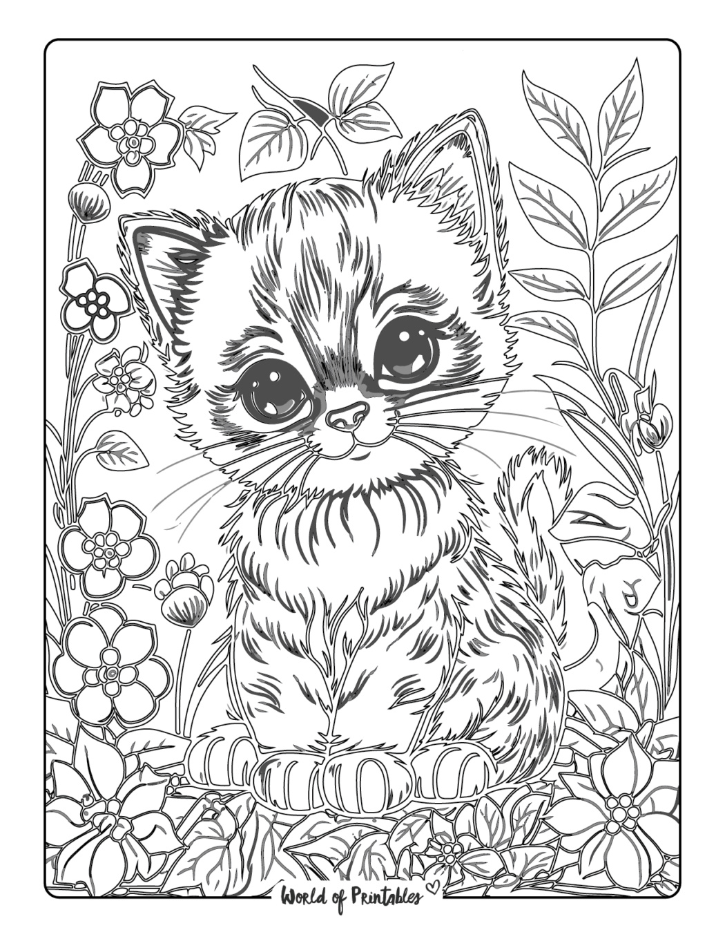 Save 60 Free Cat Coloring Sheets Ideas 19